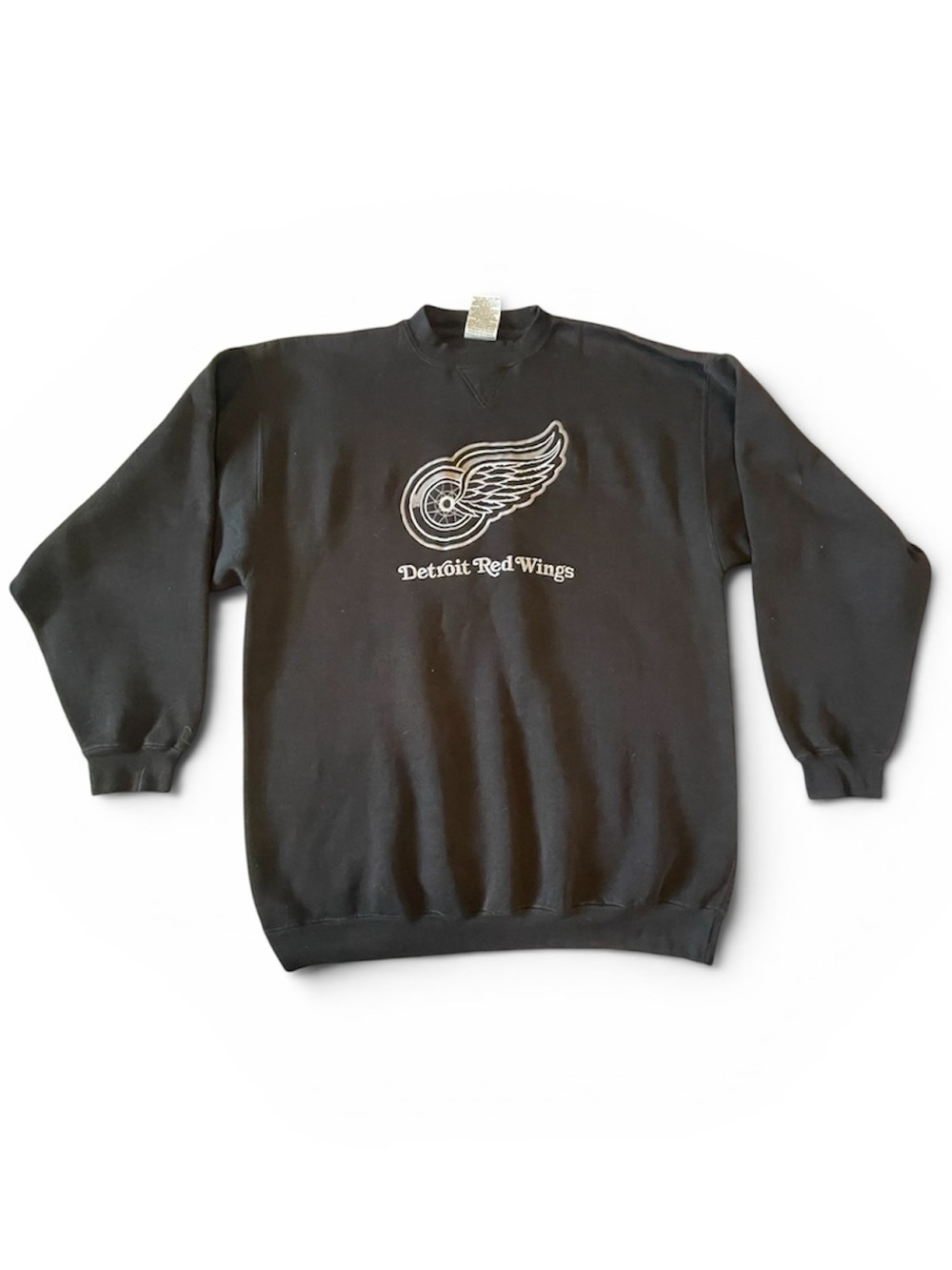 Detroit Red Wings Black Crewneck Sweatshirt XL